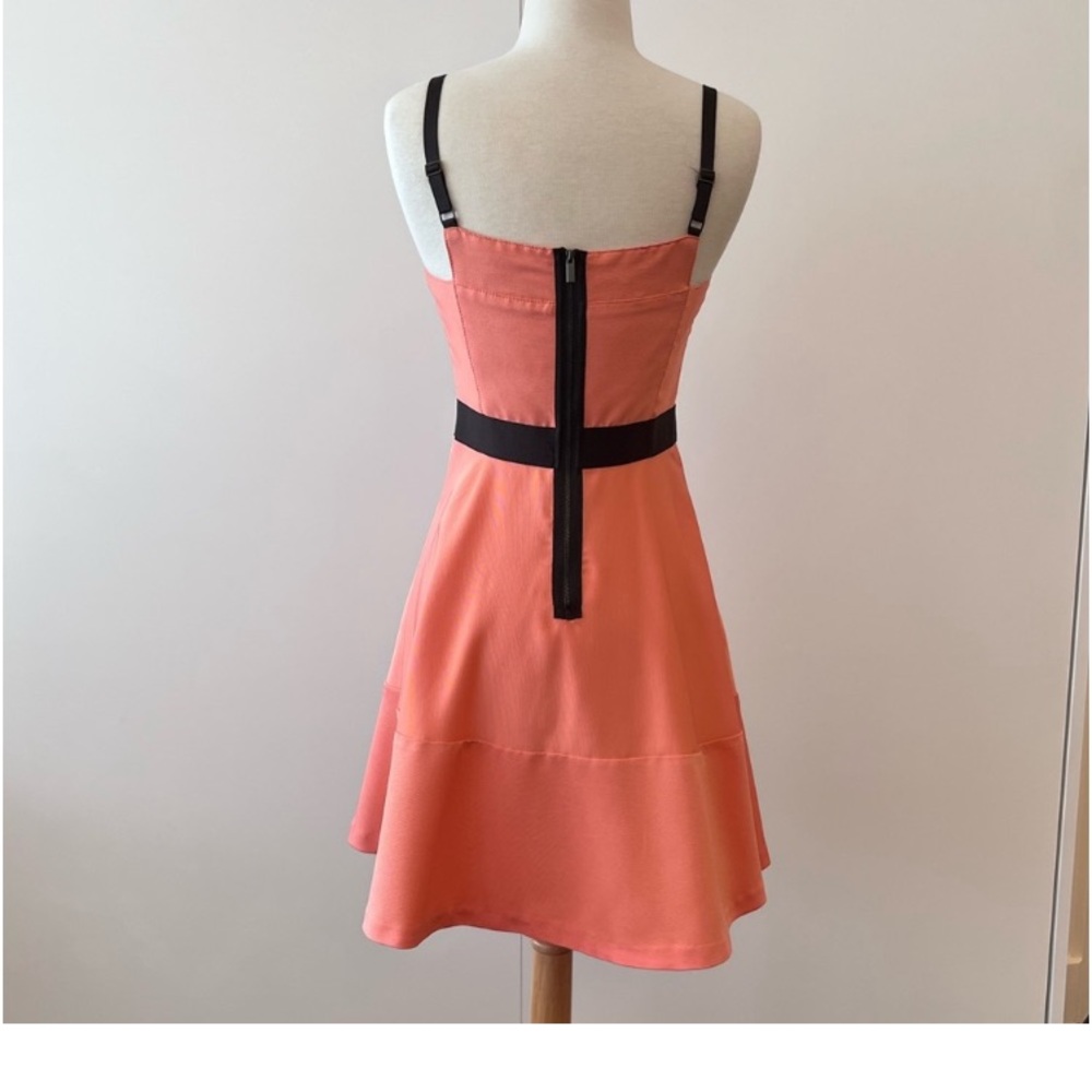 Rachel Roy Bright Peach Orange A-Line Dress - Picture 3 of 12